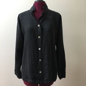 FLAX Button Down Blouse